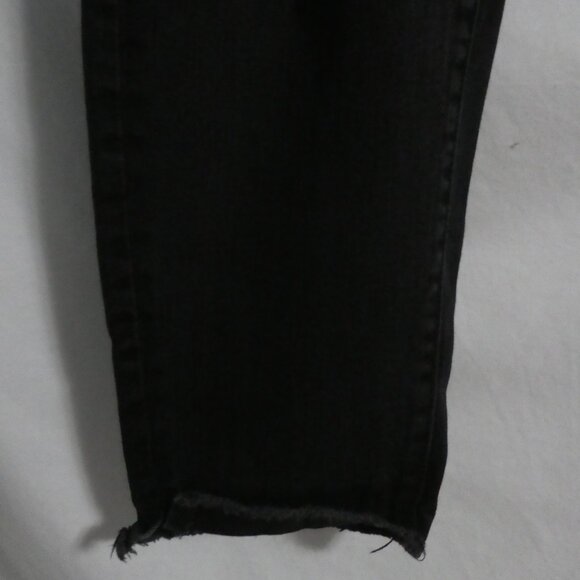 JOE FRESH + | size 18 | Classic Slim | Black Distressed Denim Jeans - Picture 7 of 16